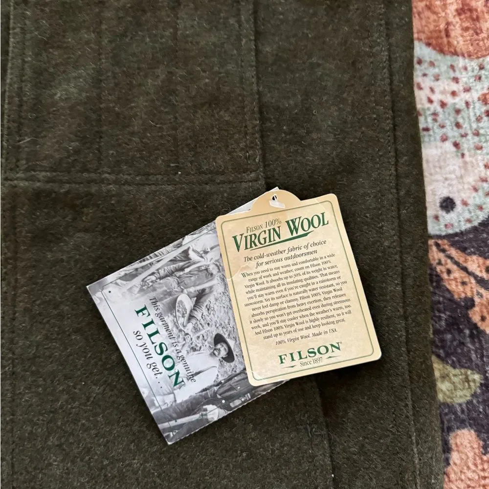 Vintage Filson mackinaw wool vest NWT